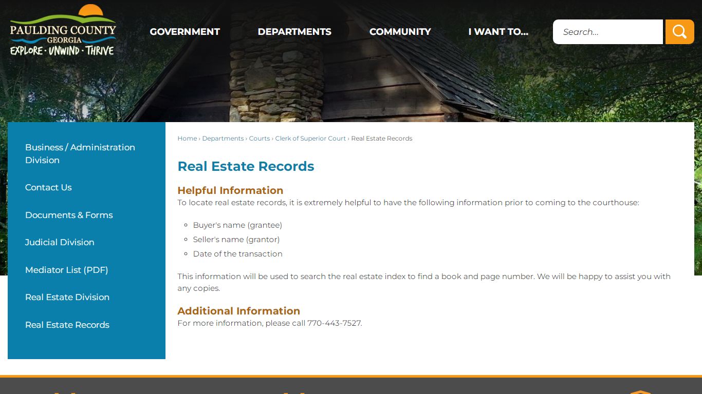 Real Estate Records | Paulding County, GA